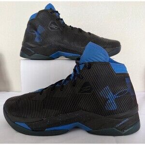 Steph Curry 2.5 Blue Black Basketball Shoes 1274425-002 MENS 12 US Under Armour